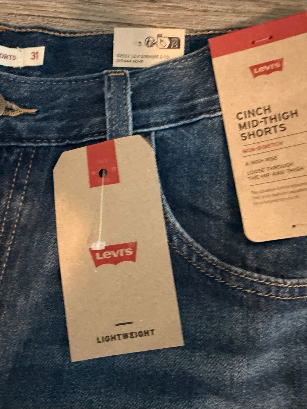 Levi's Women's High-Rise Denim Shorts in Dark Blue